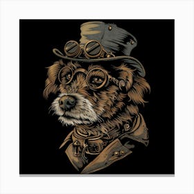 Steampunk Dog 23 Canvas Print