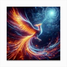 Digital Phoenix12 Canvas Print