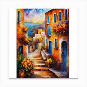 Of A Street Scene Canvas Print