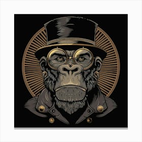 Steampunk Monkey 57 Canvas Print