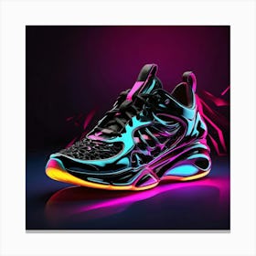Neon Sneakers 4 Canvas Print