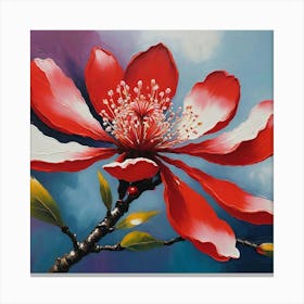 Red Flower Canvas Print