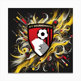 A.F.C. Bournemouth Logo Wall Arts 28 Canvas Print