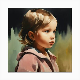 Little Girl Canvas Print