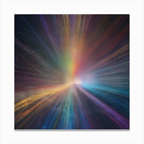 Abstract Rainbow Light Canvas Print