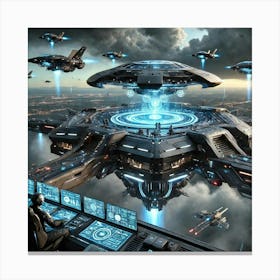 Skyblades Mobile Command Post Canvas Print