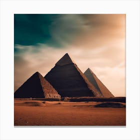 Pyramids Of Giza Canvas Print