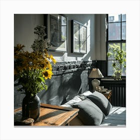 Bedroom With A Window Canvas Print