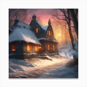 Last Tavern before the Woods Canvas Print
