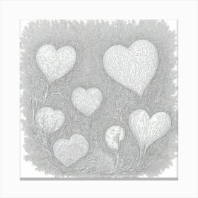 Hearts In The Forest Canvas Print