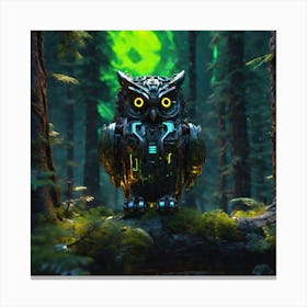 Owl In The Forest 79 Canvas Print