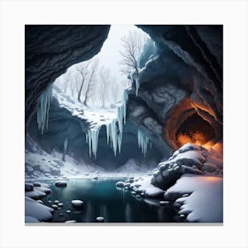 Ice Cave 2 Canvas Print