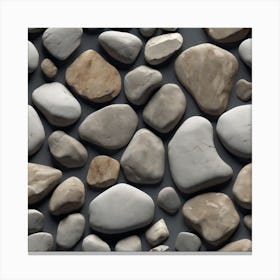 Pebbles 17 Canvas Print