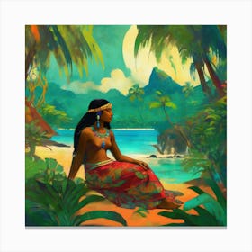 exotic eve by paul gauguin art 3 Canvas Print