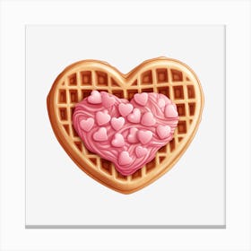 Waffle Heart 5 Canvas Print
