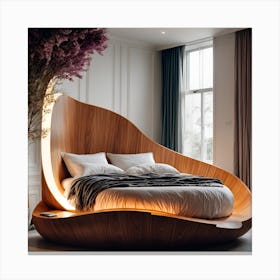 Curved Bed Canvas Print