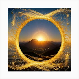 Golden Circle Canvas Print