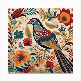 Contemporary art bird Canvas Print