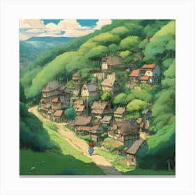 Small village Canvas Print