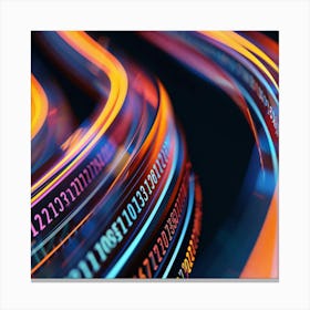 Abstract Image Of A Computer Screen 1 Canvas Print