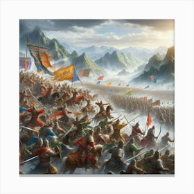 Battle Of The Armies 1 Canvas Print