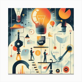 Business Concept Illustration Canvas Print