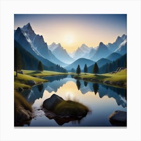 Landscape Painting 97 Canvas Print