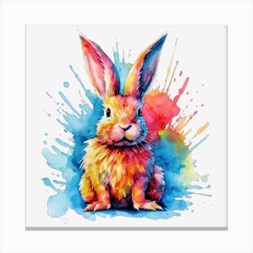 Colorful Bunny 1 Canvas Print