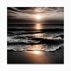 Sunset At The Beach 533 Canvas Print