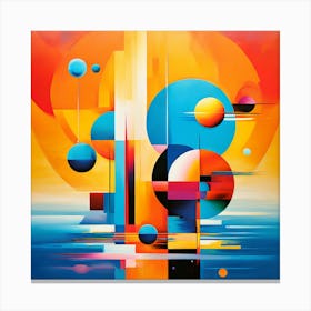 Abstract Piece Using Vibrant Colors Canvas Print