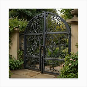 Wrought Iron Gate 9 Canvas Print