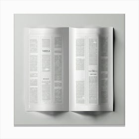 Magazine Spread Canvas Print