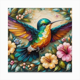 Bird Calibri 1 Canvas Print