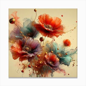 Poppies 16 Canvas Print