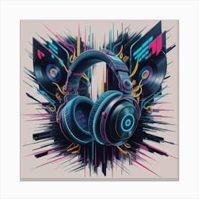 Beats Headphones Canvas Print