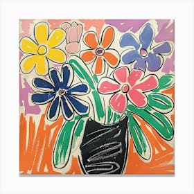 Floral Painting Matisse Style 1 Canvas Print