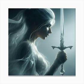 Witch And The Sword Canvas Print