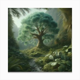 Tree In The Jungle Canvas Print