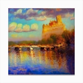 Castle By The River Canvas Print