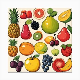 Fruit Set Canvas Print