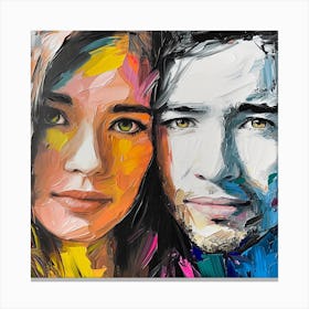 Portrait Of A Couple 2 Canvas Print