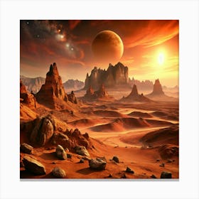 Red Planet 1 Canvas Print