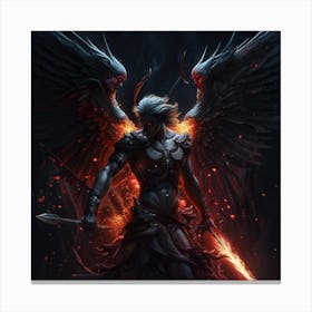 Angel Of Fire Canvas Print