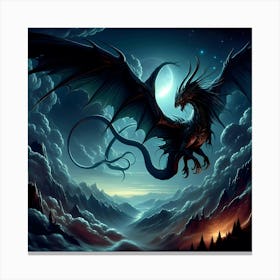 Dark Dragon Canvas Print