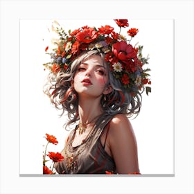 Flower Girl Canvas Print