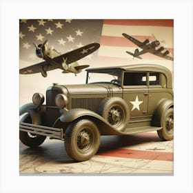 Vintage American Car Canvas Print