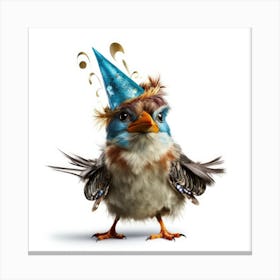 Birthday Bird 3 Canvas Print