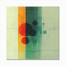 Abstract geometric water color illustration Canvas Print