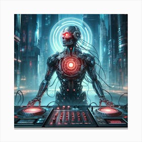 Futuristic Dj Canvas Print