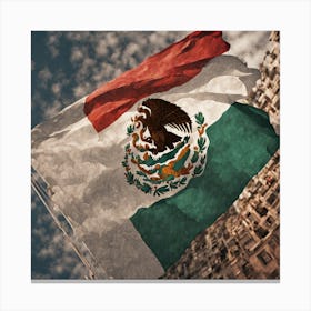 Flag Of Mexico 5 Canvas Print